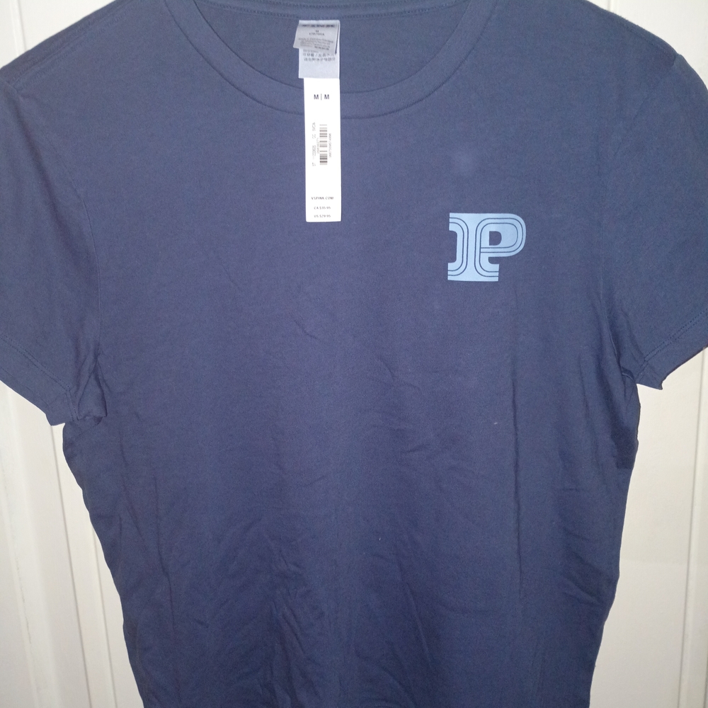 PINK Victoria's Secret Deep Blue Tee